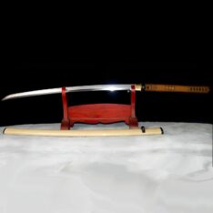 Katana T10 Steel Sword Shobu-Zukuri and Kanmuri-Otoshi-Zukuri