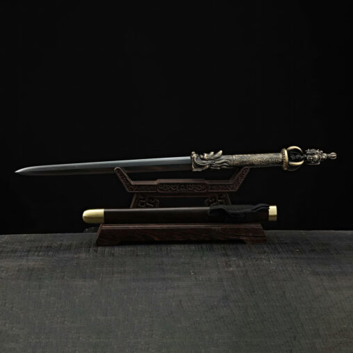 Sword Dragon Fumoren Jian Pattern Steel Ebony Blade