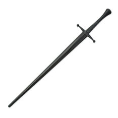 Synthetic Bastard Sparring Sword - Black Blade & Hilt