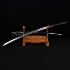 Katana 1095 Carbon Steel Sword Clay Tempered