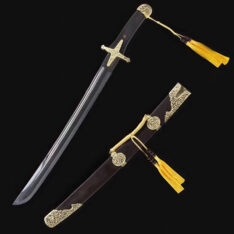 Yuan Dynasty Yuanlang Yaodao Pattern Steel Sword