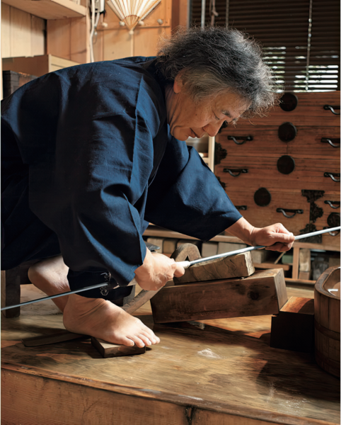 Setsuo Takaiwa a mukansa level polisher