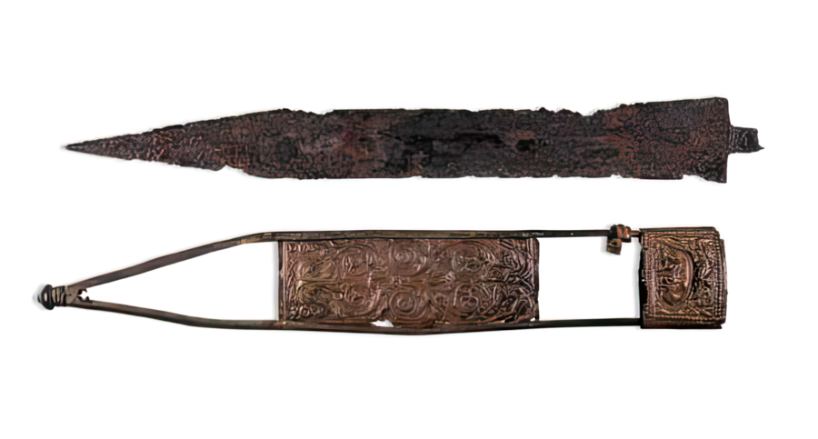 Iron Mainz Gladius with bronze sheath