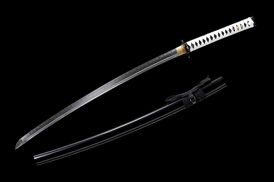 Main Samurai Sword Clay Tempered Katana