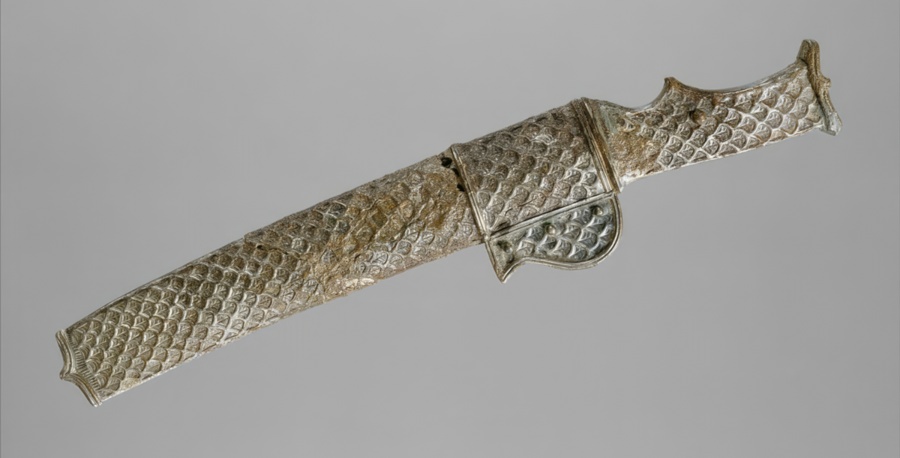 Sasanian short sword and scabbard