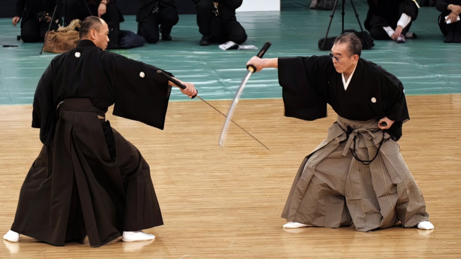 Yabuku Yuji sensei and his student