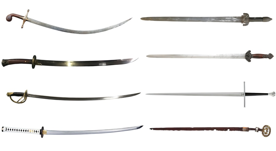 Curved Swords vs Straight Swords Designs