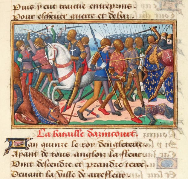 The battle of Agincourt 1415
