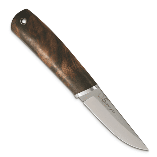 Samoyed – N690 SW Fixed Blade, Walnut Wood Handle