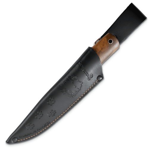 Samoyed – N690 SW Fixed Blade, Walnut Wood Handle