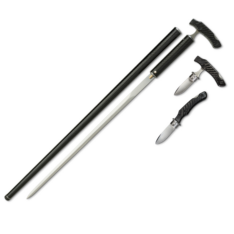 OSC-II Carbon Fiber Cane Sword w/ Lockback Knife
