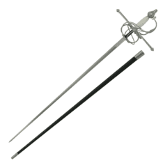 Rapier, Bone Grip - Straight Swept Hilt Crossguard