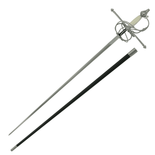 Rapier, Bone Grip – Straight Swept Hilt Crossguard