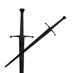 Synthetic Sparring Longsword - Black Blade & Hilt