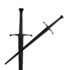 Synthetic Sparring Longsword – Black Blade & Hilt