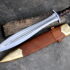 Celtic Leaf Sword Functional and Sharpened