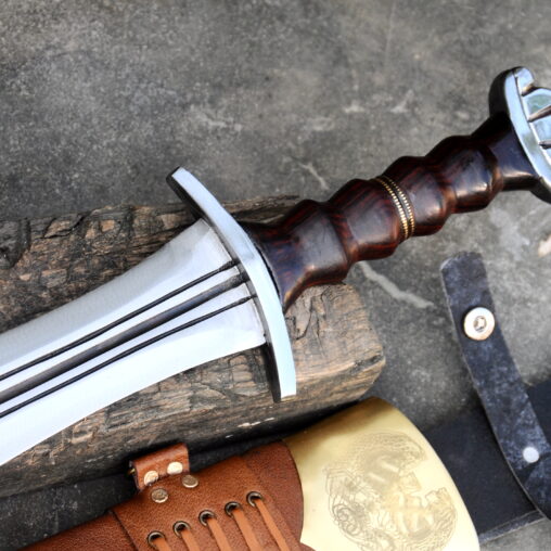 Celtic Leaf Sword Functional and Sharpened