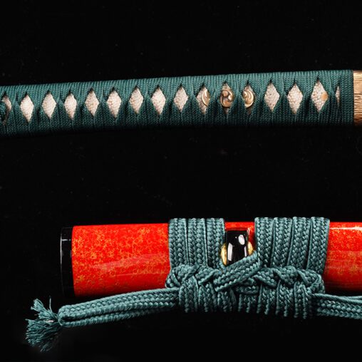 L6 Steel Katana: Mitsudomoe Motif – Model 3