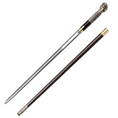 Chinese Jian Cane Damascus Steel Sword