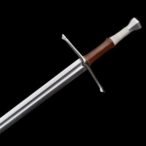 Two Handed Long Sword – Wire & Leather Wrapped Grip – Euro #16