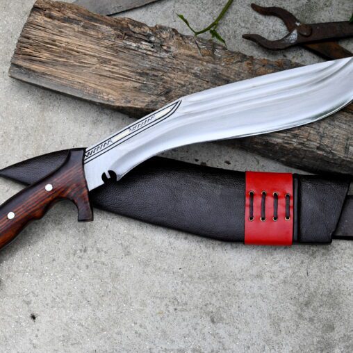 Modern Kukri Knife – Curved Guard and Hooked Pommel