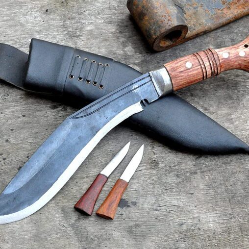 Farmer Kukri with Light Rosewood Handle Made for Survival Tasks