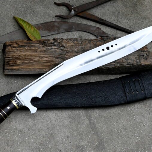 Kukri Knife with Blade Blade Finger Notch