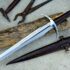 Elven Dagger with Ricasso and Curved Crossguard