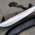 Jungle Machete with Cross-Pattern Rosewood Handle