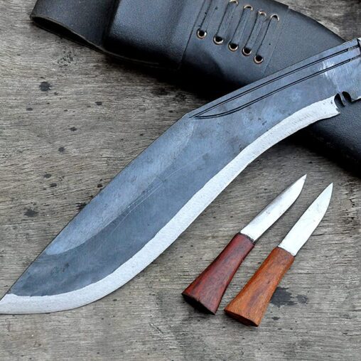 Farmer Kukri with Light Rosewood Handle Made for Survival Tasks