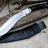 Survival Kukri Knife Fuller Blade Wooden Handle
