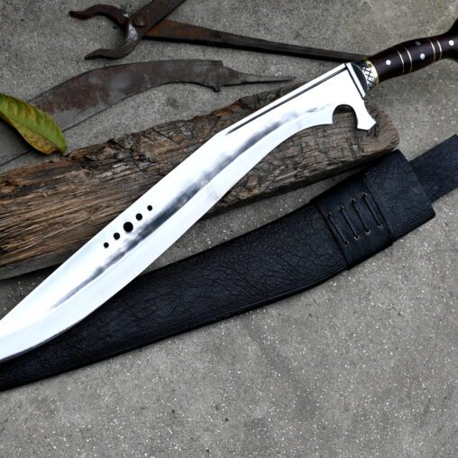 Kukri Knife with Blade Blade Finger Notch