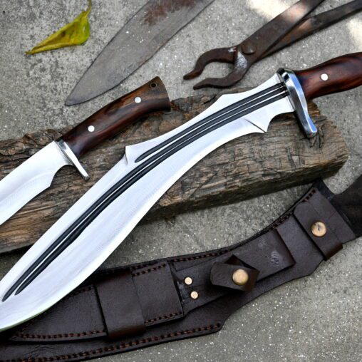 Three-Pronged Kukri Machete with MUK Knife
