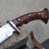 Jungle Machete with Cross-Pattern Rosewood Handle