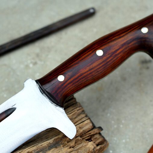 Kukri-Like Machete with Hooked Pommel and Guard