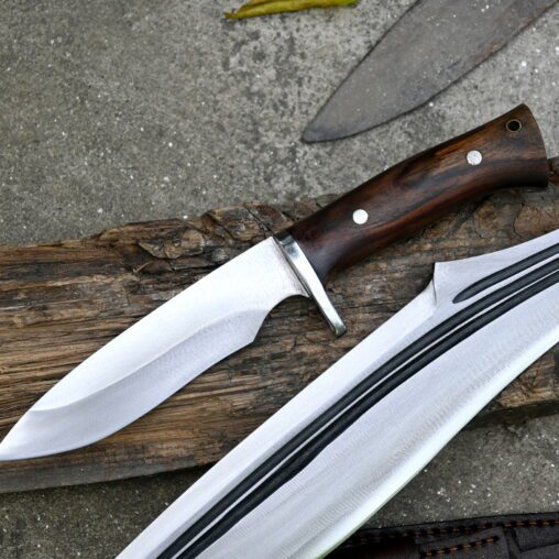 Three-Pronged Kukri Machete with MUK Knife