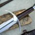 Elven Dagger with Ricasso and Curved Crossguard