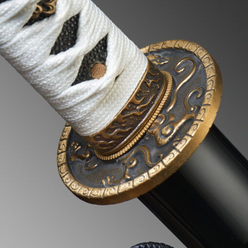 Nova Golden Dragon Saya Hand Polished Katana Sword