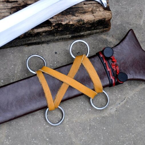Ancient Greek Xiphos Sword with Steel Crossguard