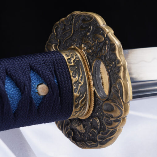 Nova Blue Samegawa 1095 Carbon Steel Bohi Katana