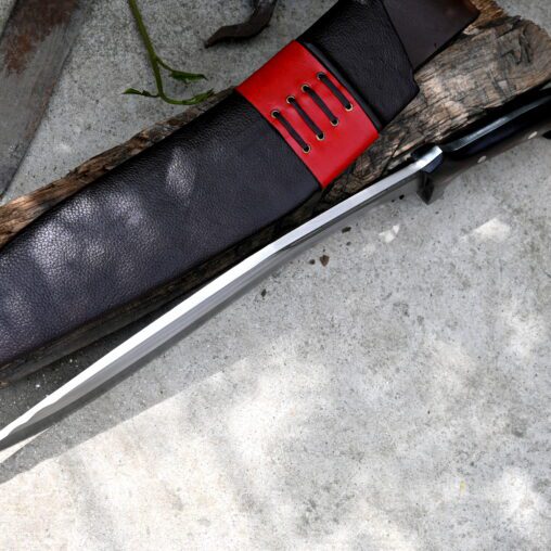 Modern Kukri Knife – Curved Guard and Hooked Pommel
