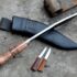 Farmer Kukri with Light Rosewood Handle Made for Survival Tasks