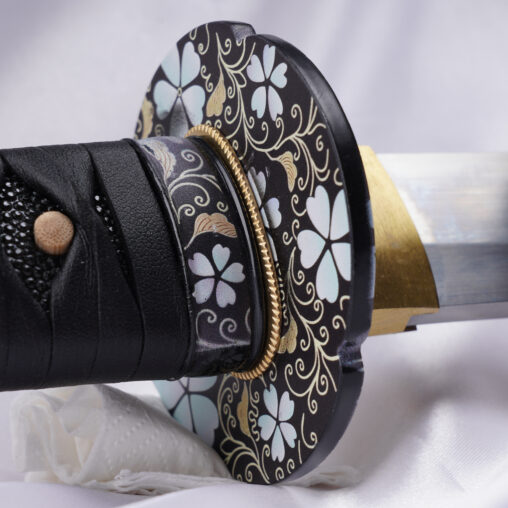 Nova Black Triple Chevron Black Samurai Katana Sword