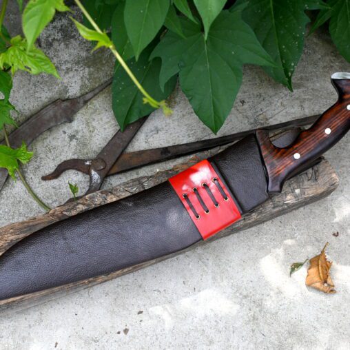 Modern Kukri Knife – Curved Guard and Hooked Pommel