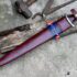 Swiss Degen Dagger 5160 Spring Steel Wooden Hourglass Handle