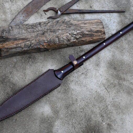 Fantasy Viking Spear with Pointy Metal Pommel