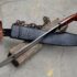 Jungle Machete with Cross-Pattern Rosewood Handle