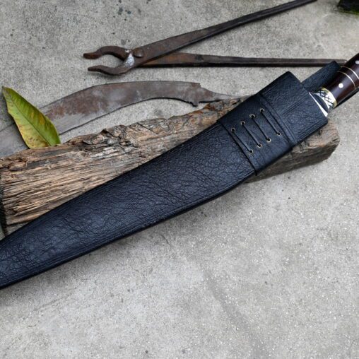 Kukri Knife with Blade Blade Finger Notch