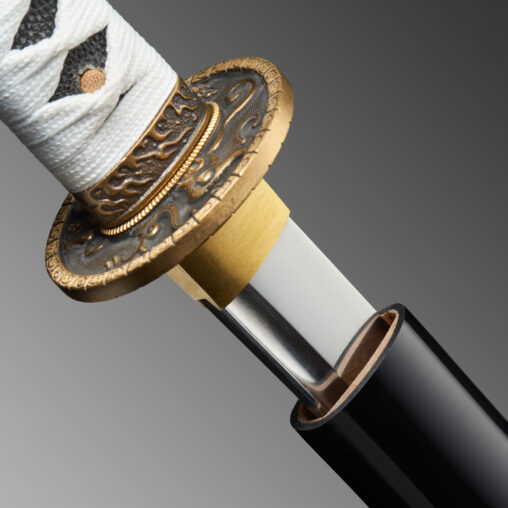 Nova Golden Dragon Saya Hand Polished Katana Sword