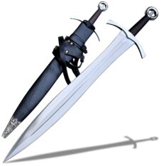 European Arming Sword with Leaf-Shaped Blade and Irish Ring Pommel